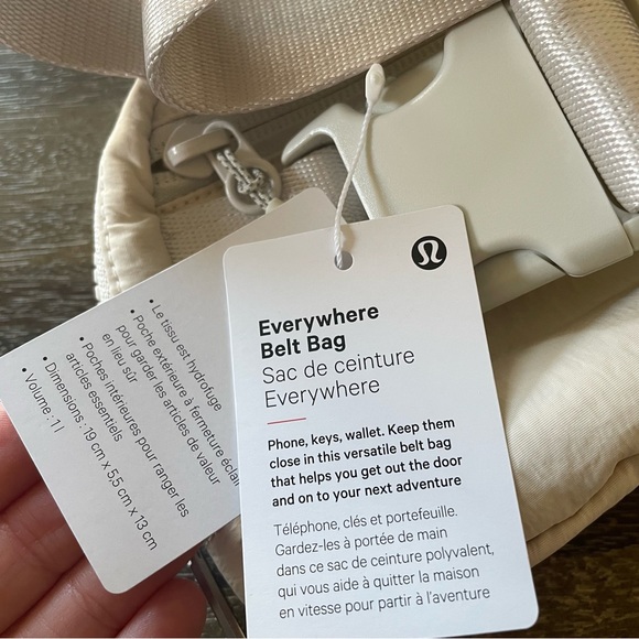 SOLD NWT White Opal Lululemon Everywhere Belt Bag - Picture 8 of 11